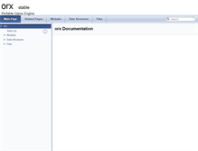 Tablet Screenshot of doc.orx-project.org